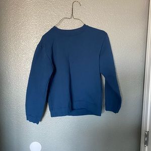 Blue crew neck